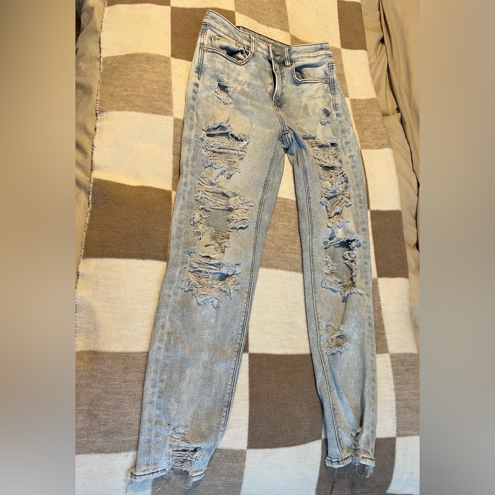 American Eagle Light Wash Denim Jeans - size 0